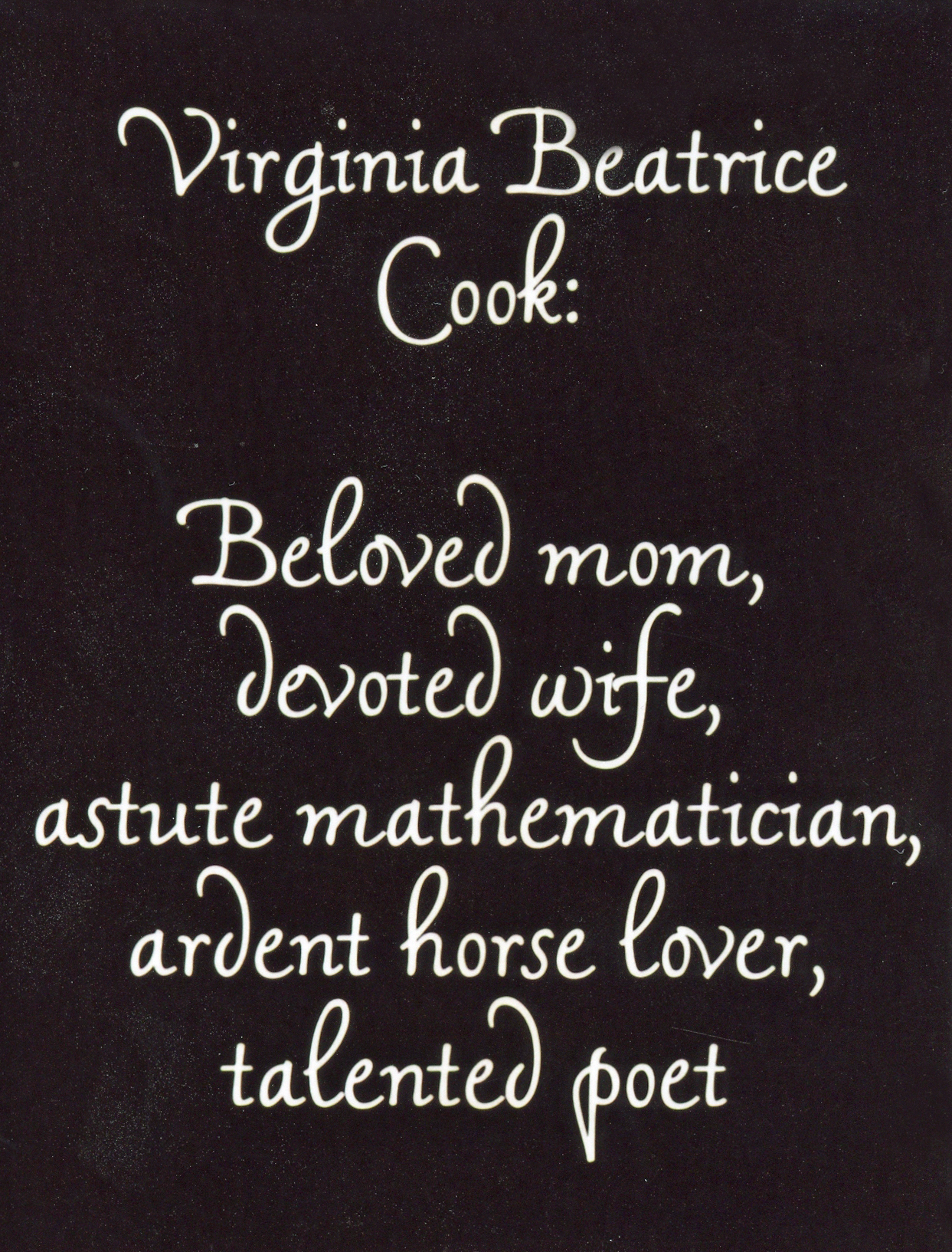 Virginia Cook